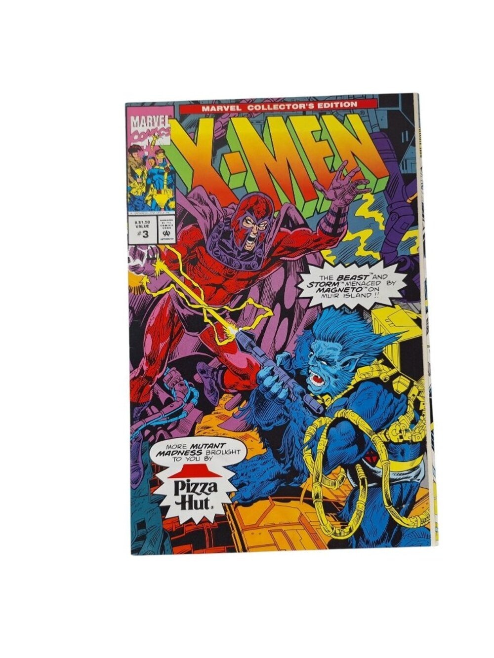 X-Men Marvel Comics Pizza Hut Collector's Edition Issue 3 Vintage 1993 Magneto